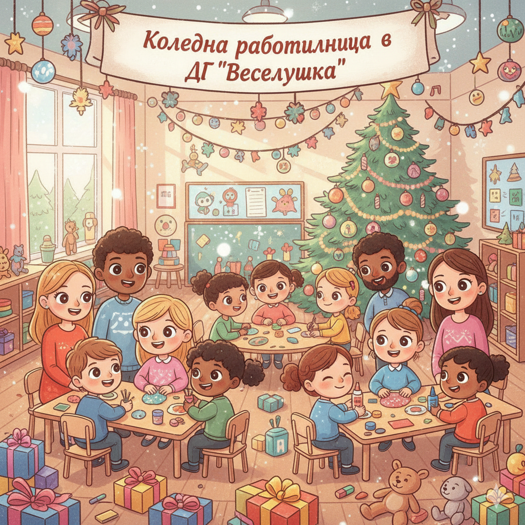 Коледна работилница в ДГ"Веселушка"
